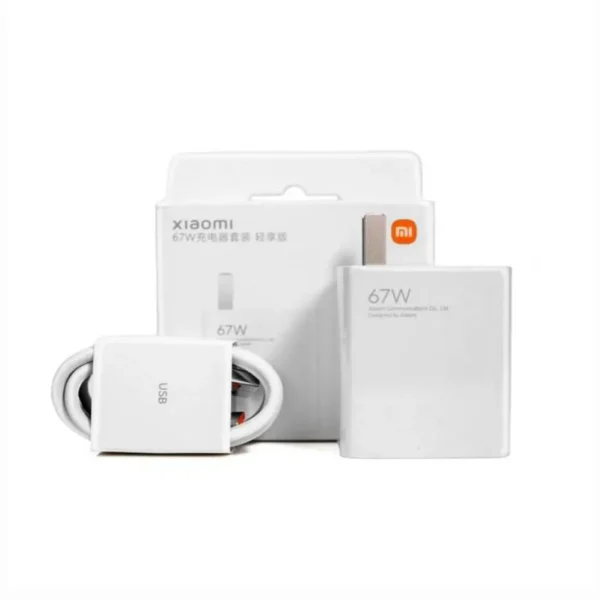 Cargador Xiaomi de 67W Ideal para Carga Rápida Tipo C