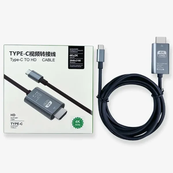 Cable Adaptador HDMI a Tipo c 4K de 2 metros