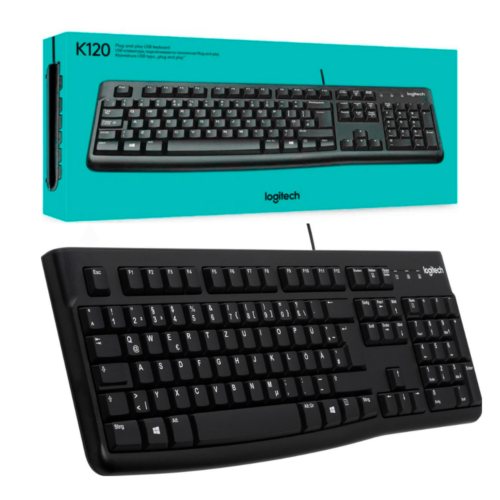 Teclado Logitech K120 a Cable USB