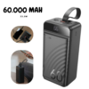 Power Bank Hoco Carga Rápida J123C con Linterna LED 60.000mAh