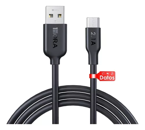 Cable USB Tipo C 1M 2.1A 1 HORA