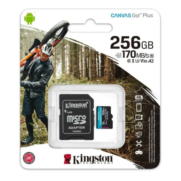Memoria MicroSD Kingston Canvas Go! Plus de 256GB
