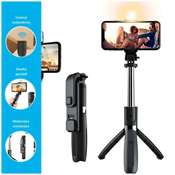 images Palo Selfie Bluetooth con Luz LED