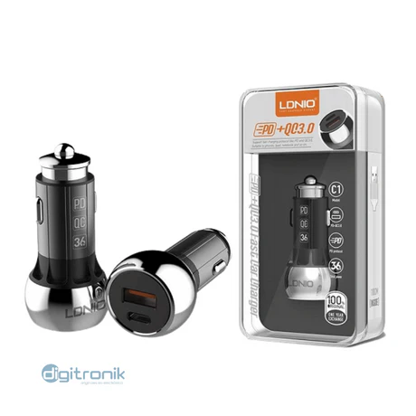 Cigarrera LDNIO de Type-C a iPhone y USB 38W con Cable